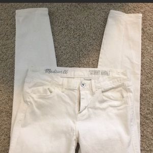 Madewell Skinny Skinny white jeans